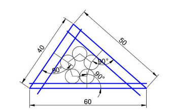 CAD 怎么绘制三角形内嵌花朵的图形?