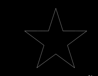 CAD中如何画星星