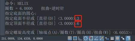 CAD如何画螺旋线主视图