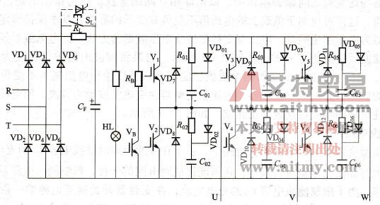 交-直-交电压型变频器典型主电路