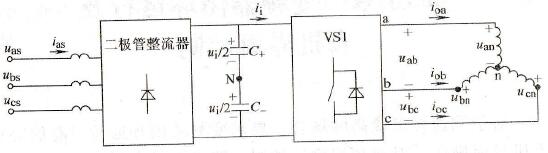二极管整流器的三相电压源逆变电路