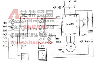 图5-9控制系统电气原理图