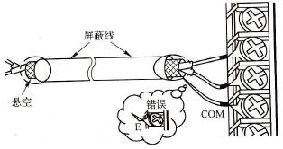屏蔽线的接法
