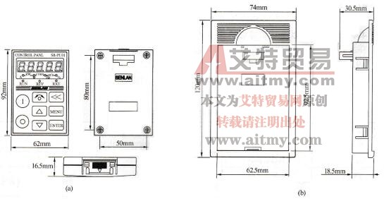 图1-46 SB80A/B操作面板SB-PU01及安装盒 图1-46 SB80A/B操作面板SB-PU01及安装盒