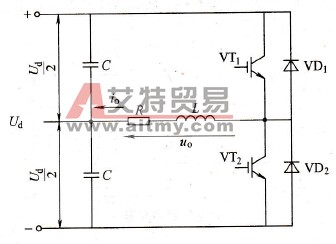 电压型单相半桥逆变电路