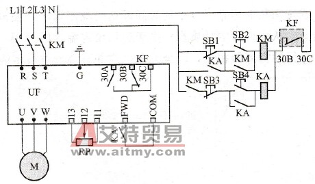 电动机正转运行线路