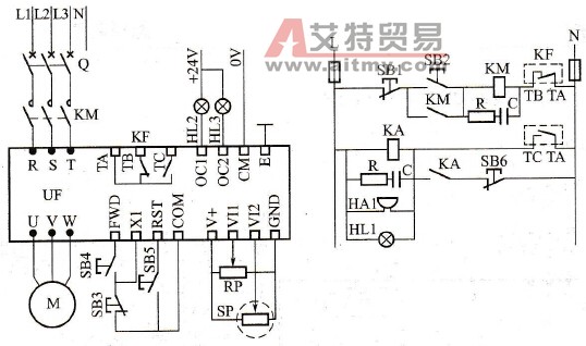恒压供水变频调速控制线路