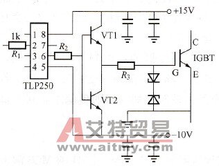 集成电路TLP250构成的驱动器