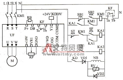 带式连续输送机变频调速控制线路