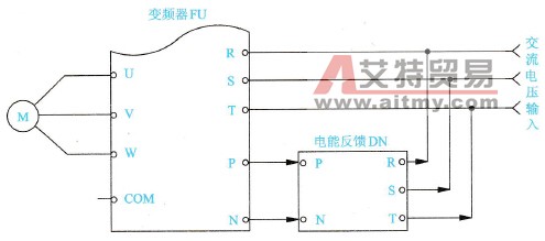加接一个“电能反馈元件”的具体连接电路示意图