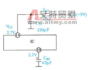 某一变频器系统中的一种集成电路的连接电路