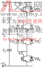 三电平逆变器一相的结构图