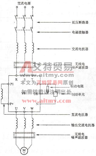 森兰SB40变频调速系统的完整主电路