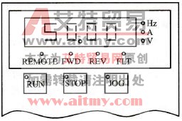 通用变频器的显示屏示意图