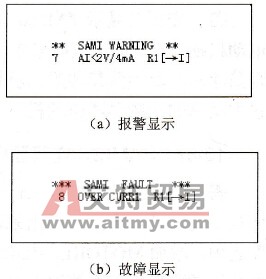报警和故障显示