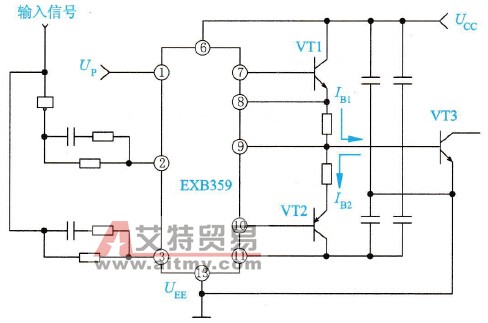 GTR的基极控制电路的典型结构示意图