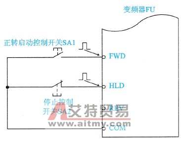采用脉冲控制的“三线控制”电路示意图