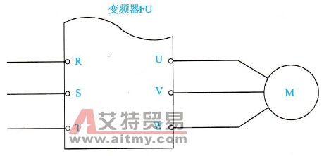 采用变频器组成的调速电路的基本结构示意图