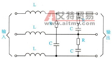 输出侧电源滤波器的典型结构图