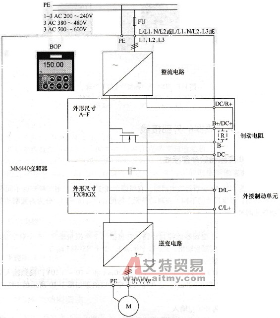 MM440变频器的主回路