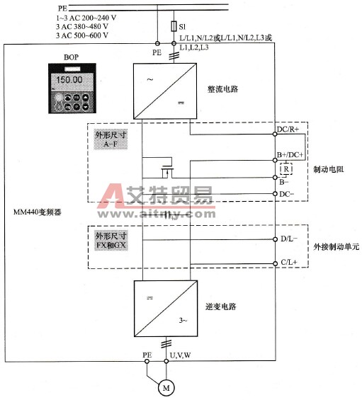 MM440变频器主回路