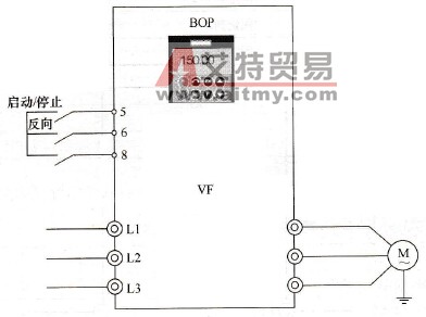 外部操作起动的接线