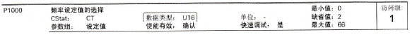 MM4变频器P1000参数说明