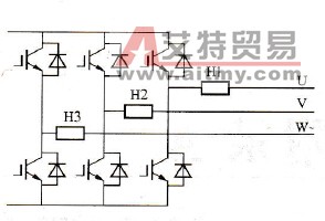 EV2000-4T0550G变频器霍尔元件安装示意图