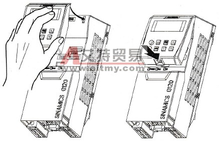 G120变频器BOP的安装与拆卸