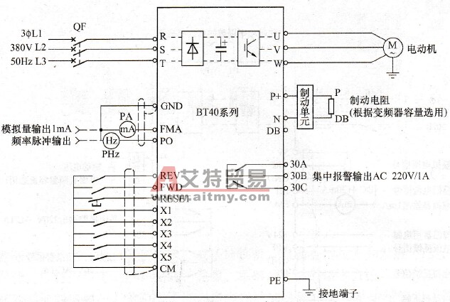 BT40多段速度运行电路图