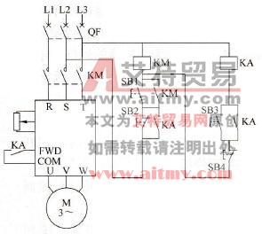 变频器正转运行控制电路