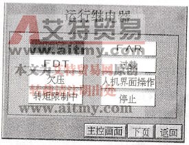 运行继电器画面
