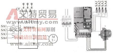  变频器电路原理与接线图