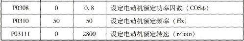 电动机参数设置