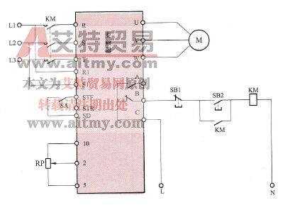 开关控制式正转控制电路
