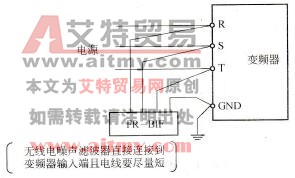 无线电噪声滤波器的连接