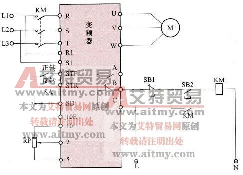 开关控制式正、反转控制电路