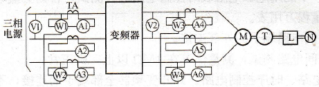 二功率表法测量变频器