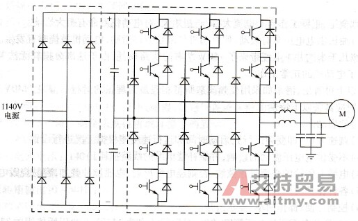 三电平形式的变频器主电路