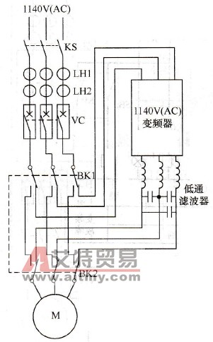 潜油电泵的变频-工频双主回路接线