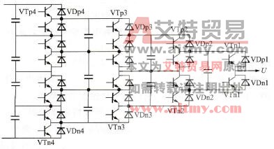 电容电压自平衡式5电平单相变换电路