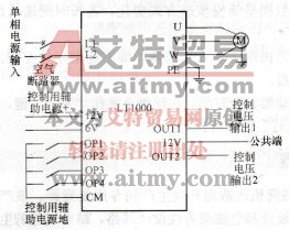 图1-99  LT1000系列络筒机专用变频器接线图