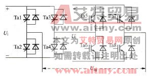 不对称的混合级联型多电平变换器单相拓扑结构