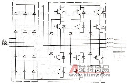 三电平PWM电压源型高压变频器的基本形式