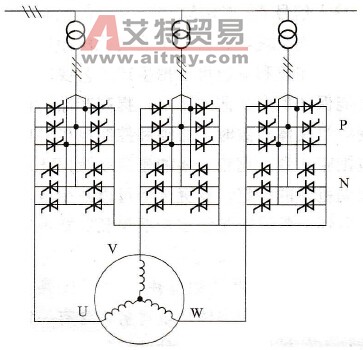 交-交电压型变频器主接线图