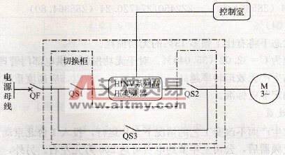 电动机切换电路示意图