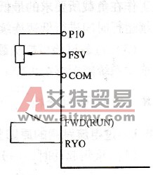外接给定时，必须使运行（或正转）功能有效