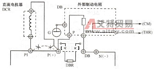 外部制动电阻的接线