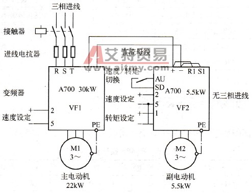卧螺离心机变频器硬件接线