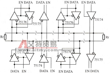 采用RS-485构成的总线型网络
